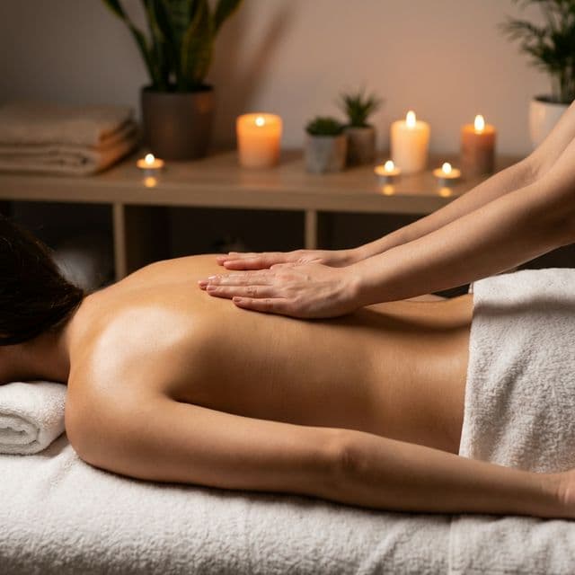 Swedish massage therapy session in Colwood, BC
