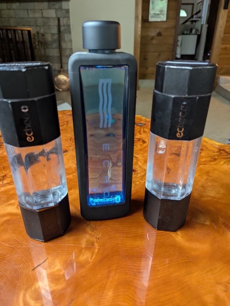Comparing Echo Flask vs Echo Go Plus portable hydrogen water bottles