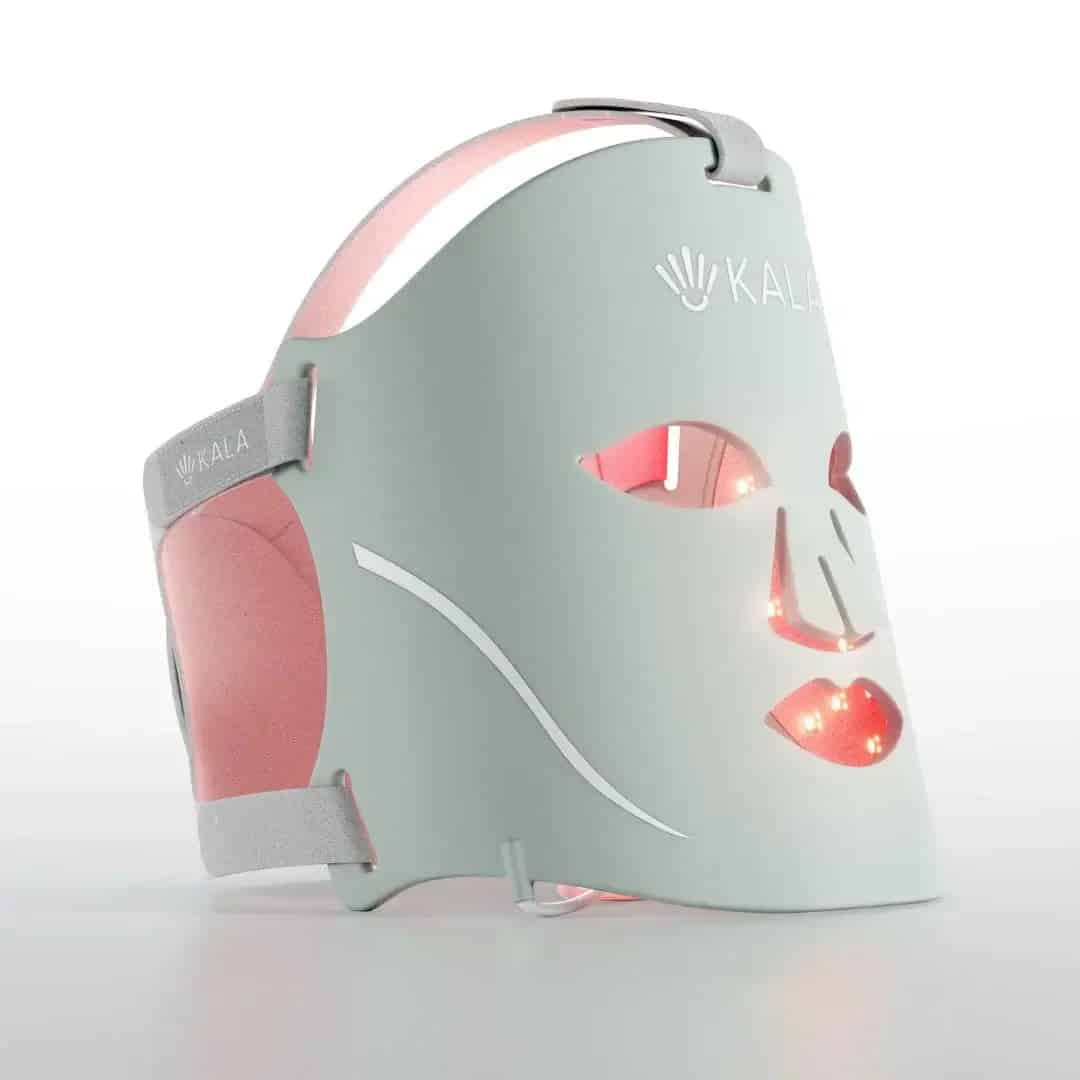 The Kala Red Light Face Mask, one of the best red light therapy devices in Canada for improving skin tone.