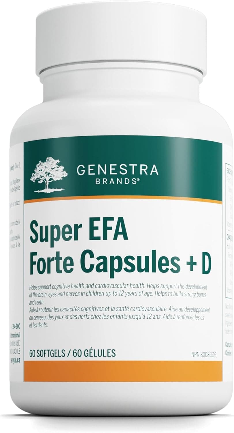 Genestra Brands Super EFA Forte fish oil capsules, a vitamin for leaky gut.