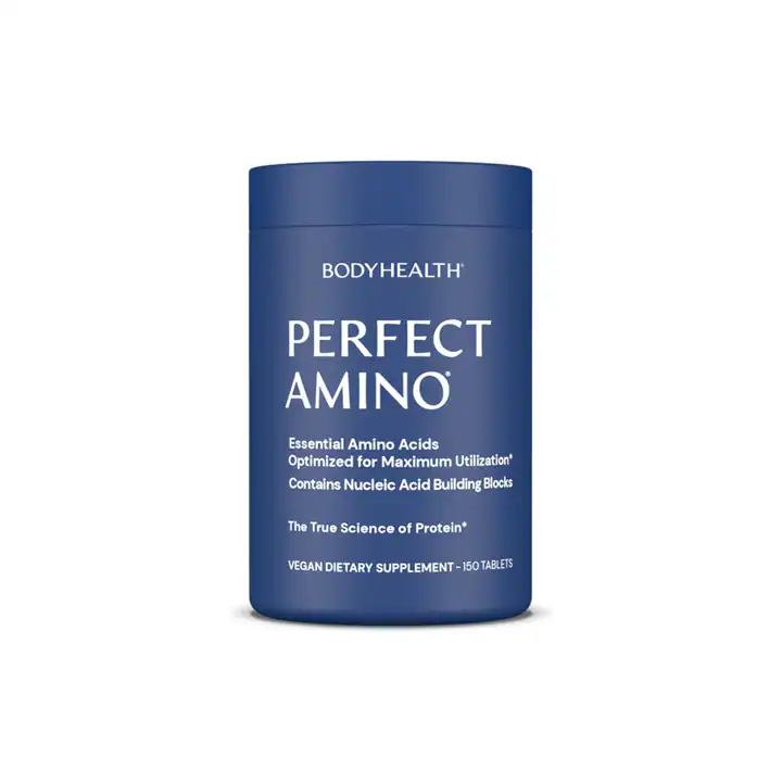 A bottle of PerfectAmino Tablets