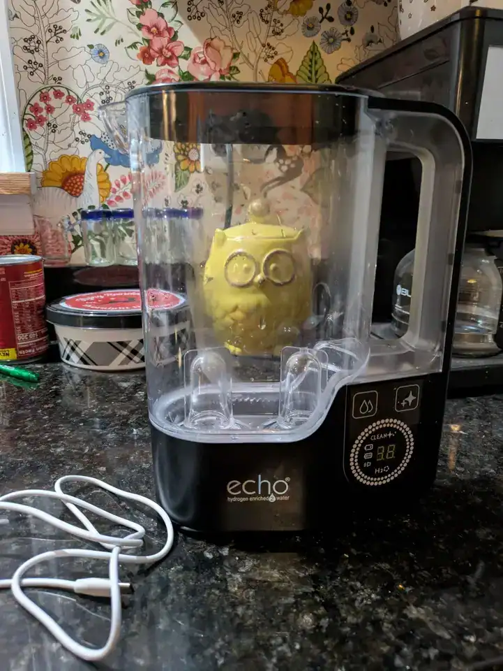 The Echo Hydrogen Pitcher in a kitchen for our review.