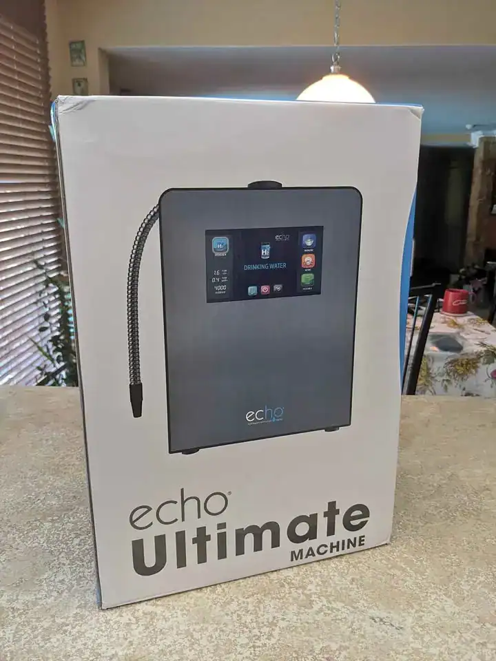 Unboxing the Echo Ultimate hydrogen water machine.