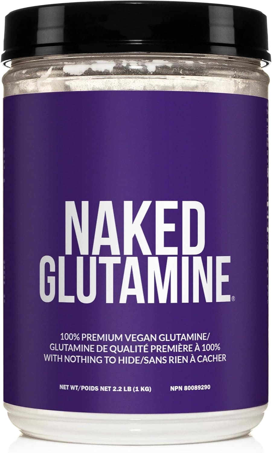 Naked Glutamine pure L-Glutamine powder for gut lining repair.