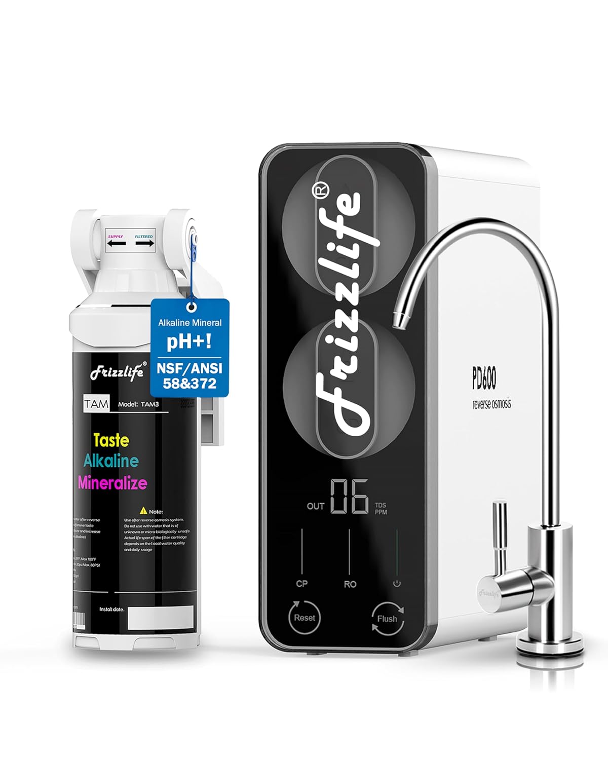FrizzLife 600 GPD best tankless reverse osmosis system