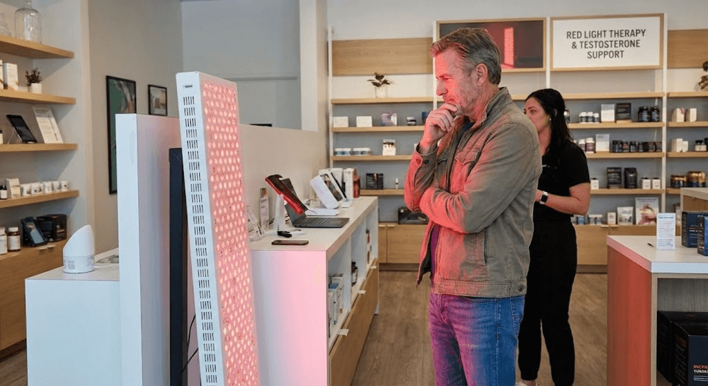 Using red light therapy for men's health - red light therapy on testicles for testosterone benefits