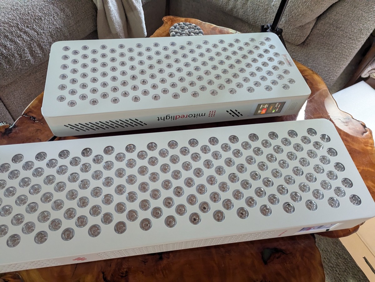 2 red light therapy panels side by side mito red light therapy 