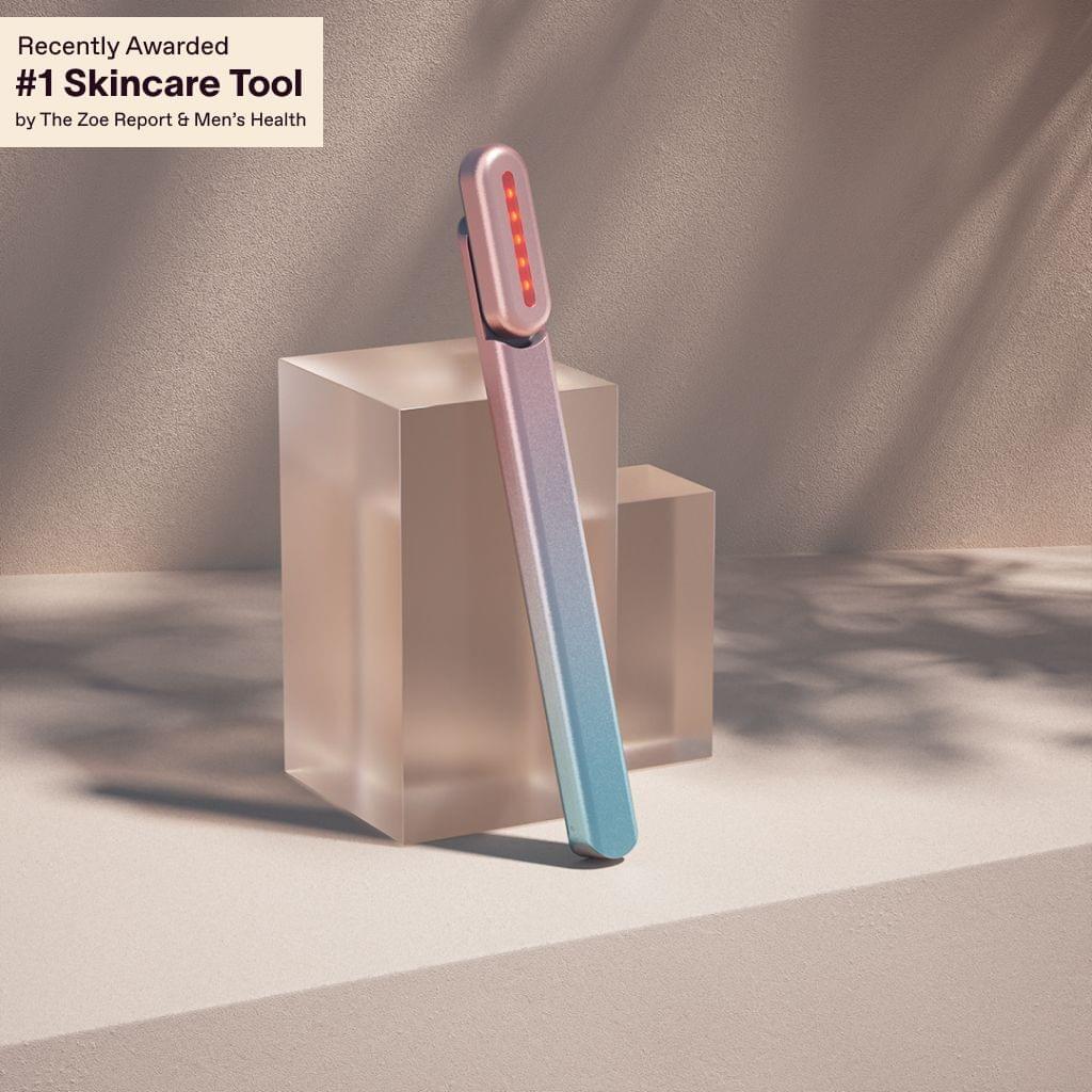 The SolaWave 4-in-1 Skincare Wand, a versatile handheld red light therapy device.