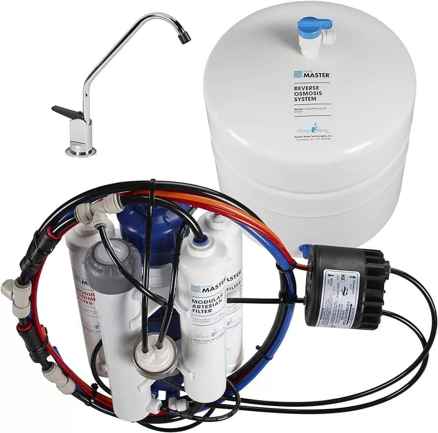 The Home Master TMHP HydroPerfection, the best reverse osmosis system for well water.