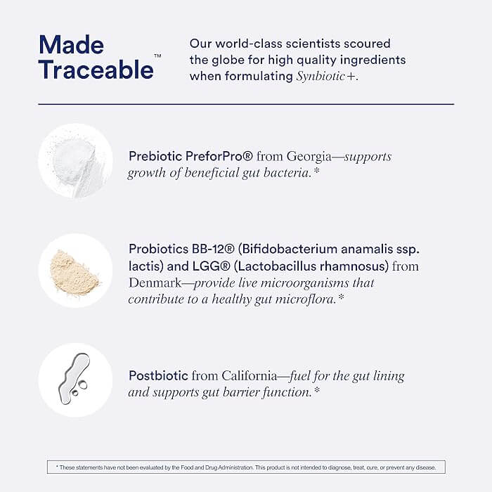 Illustration of a calm stomach, representing digestive comfort which is a potential side effect topic in this Ritual Synbiotic+ review.