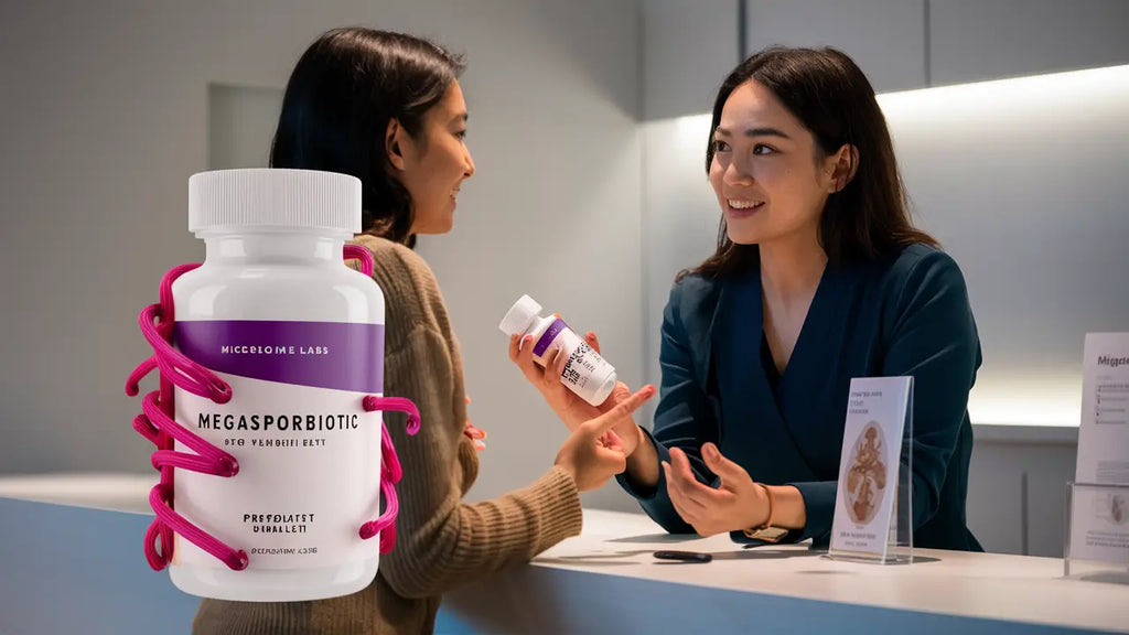 a dietician is reviewing why the client should try megasporebiotic 180