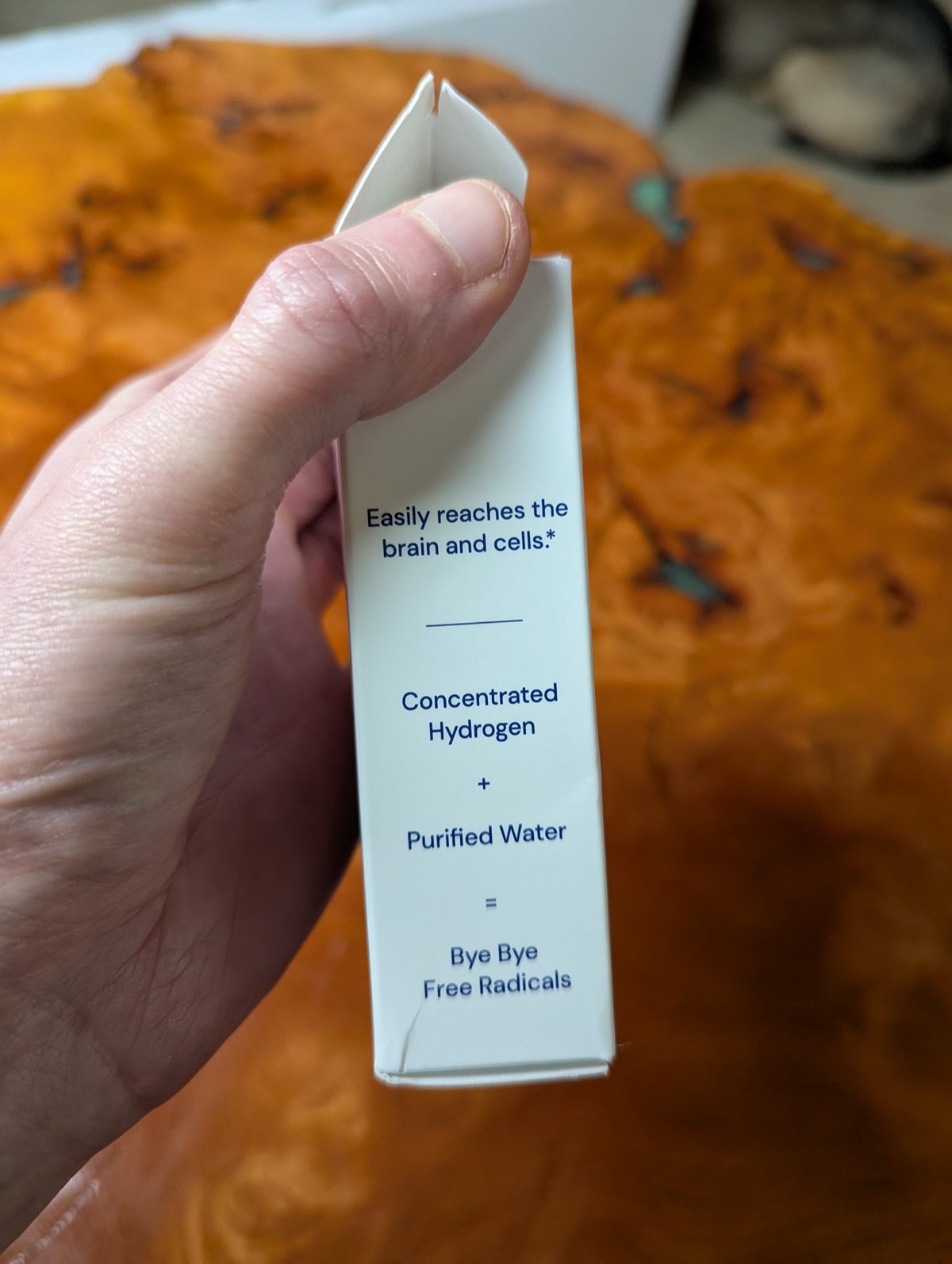 box of hydrogen tablets