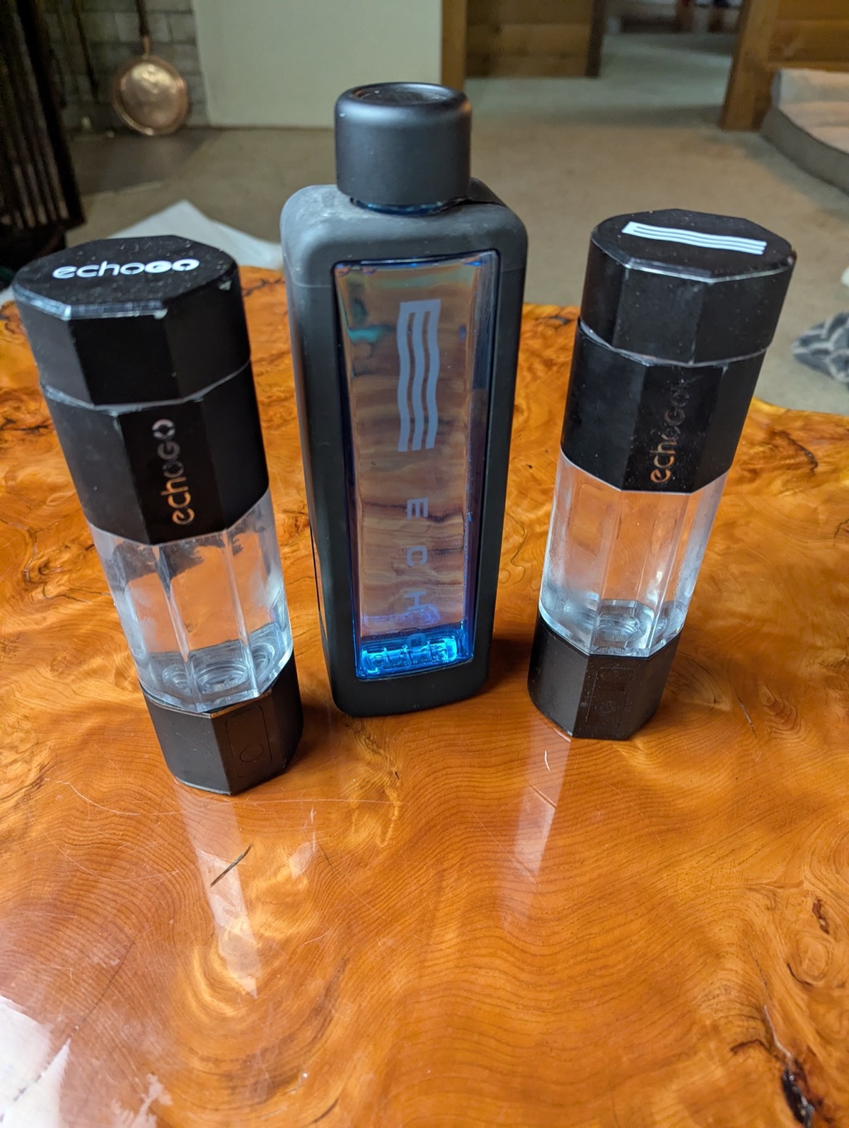 comparing the echo hydrogen water bottles 