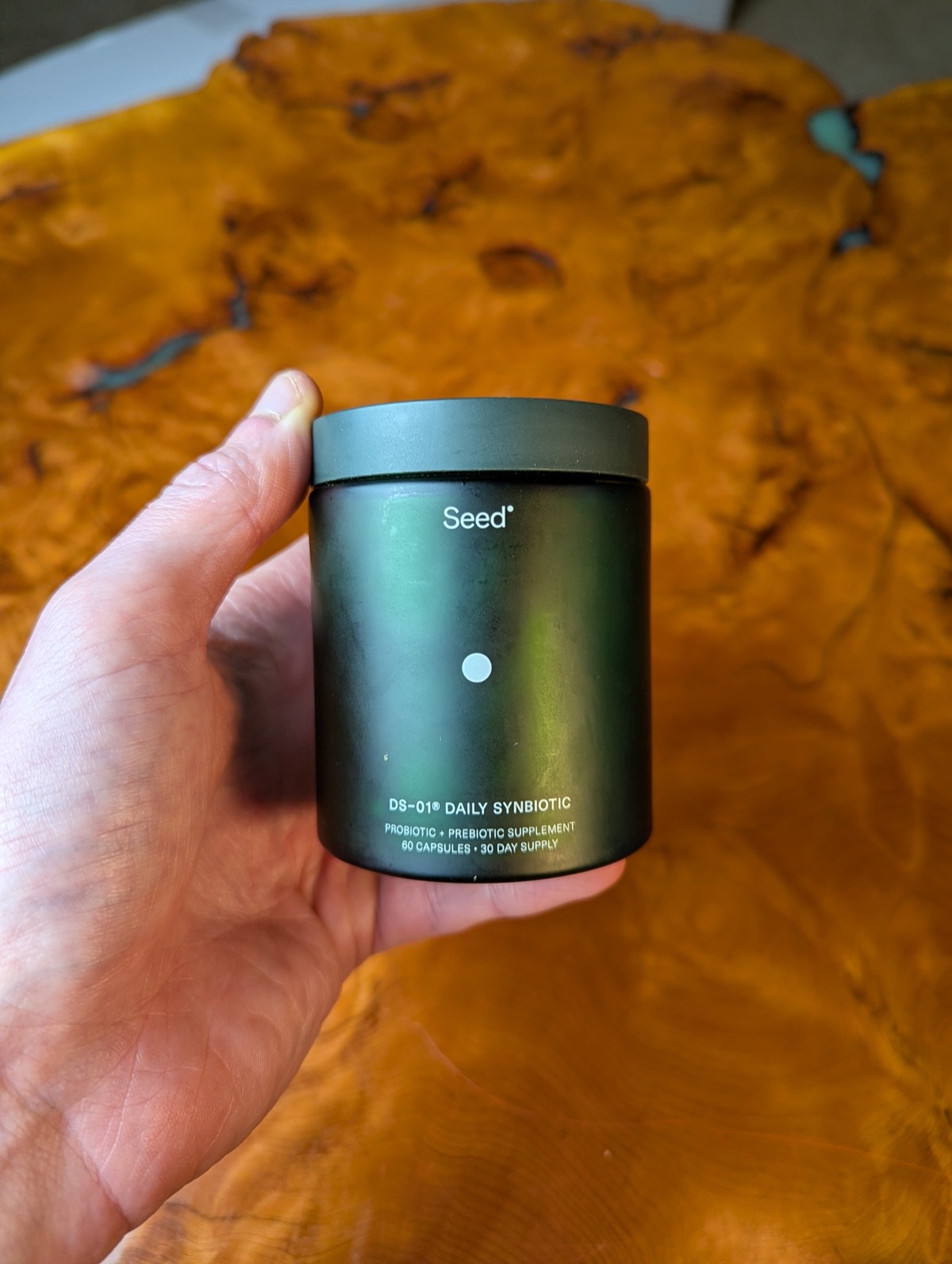 daryl holding seed ds 01 for product review