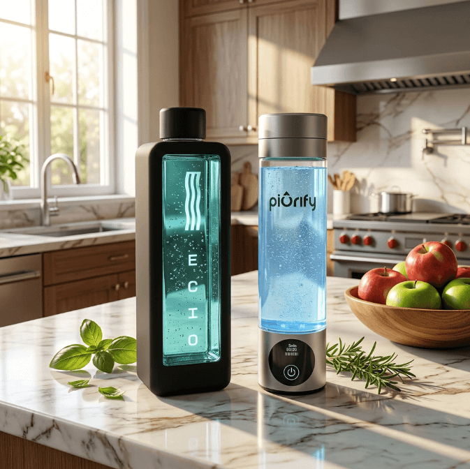 Echo Flask hydrogen water bottles — save 15% with discount code SYNCTHERAPY