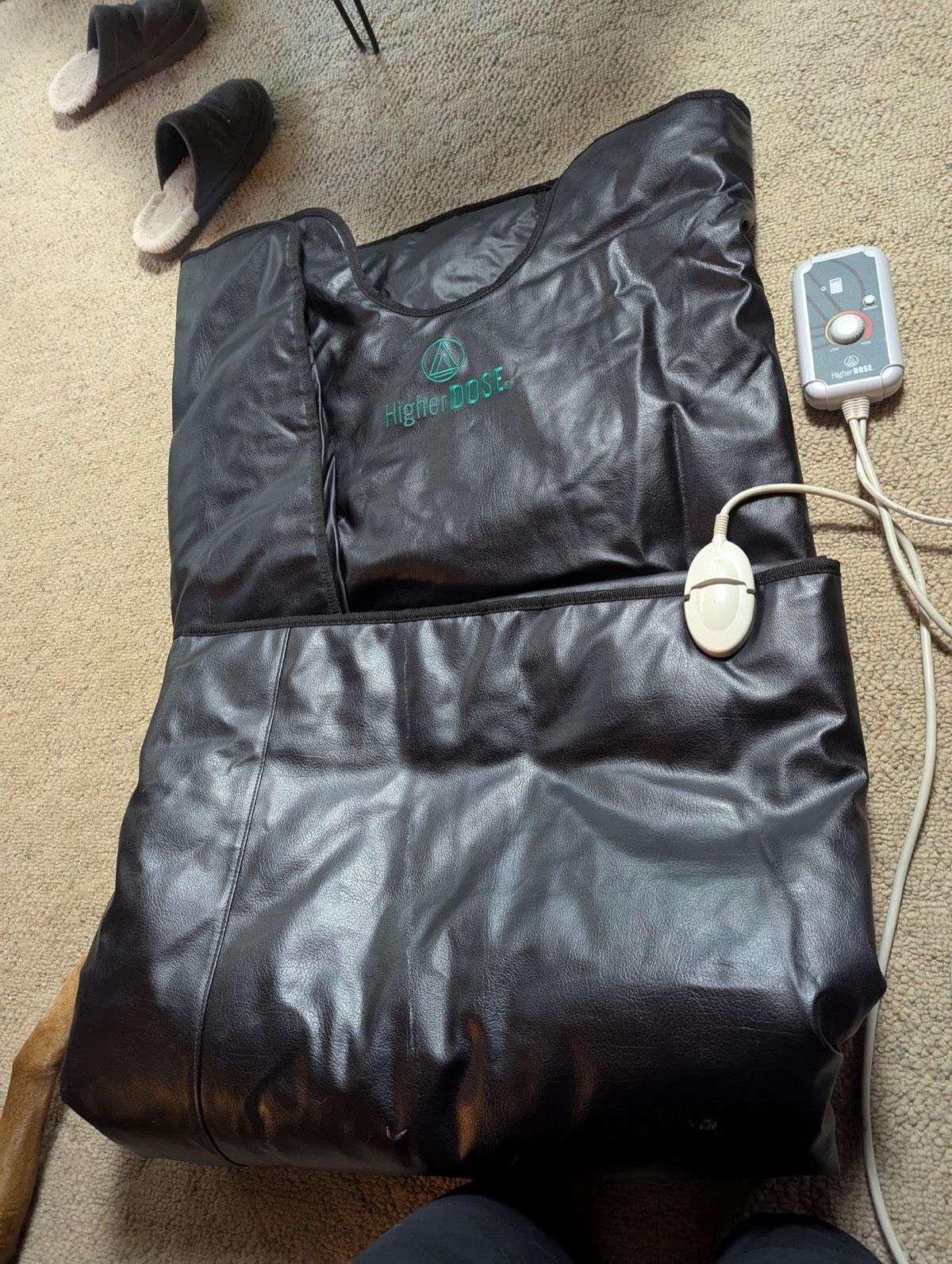 folded sauna blanket