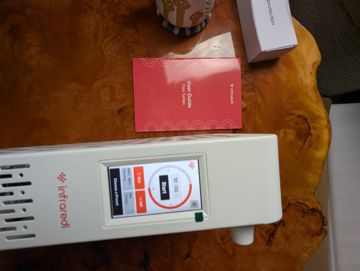 infraredi settings with the manul in the background