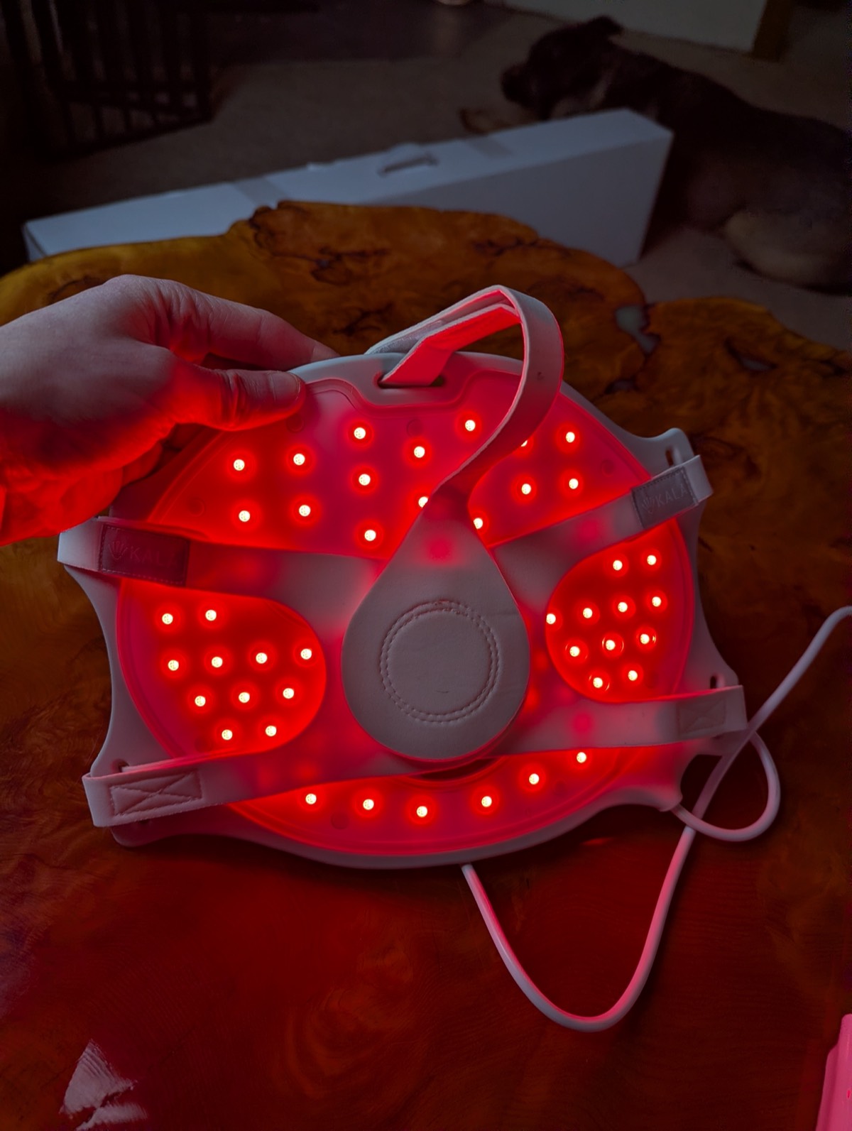 red light therapy mask back (kala)