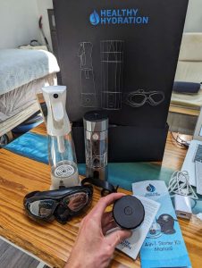 reviewing the hydrashot from healthy hydration