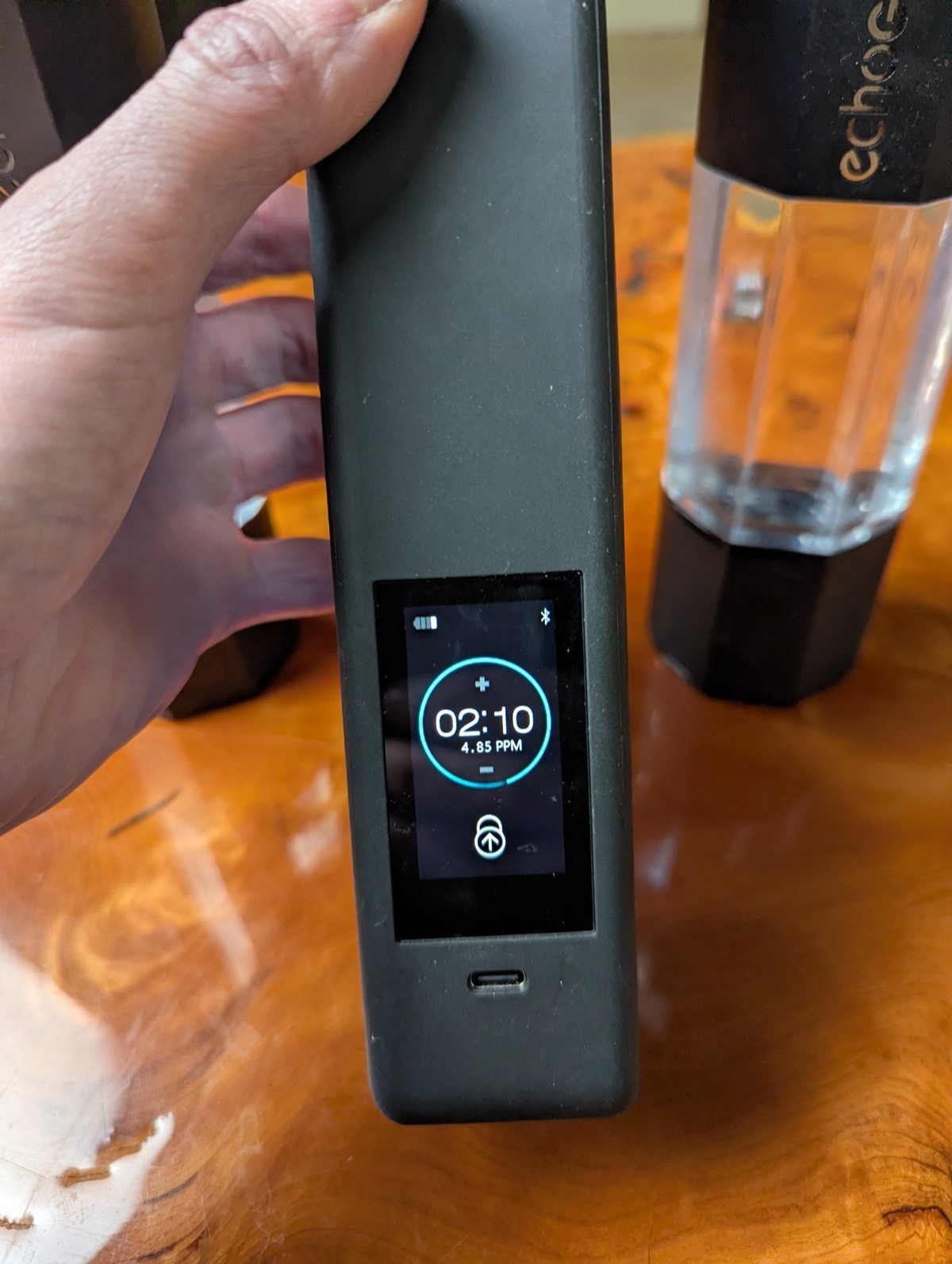 the echo flask almost done producing hydrogen water