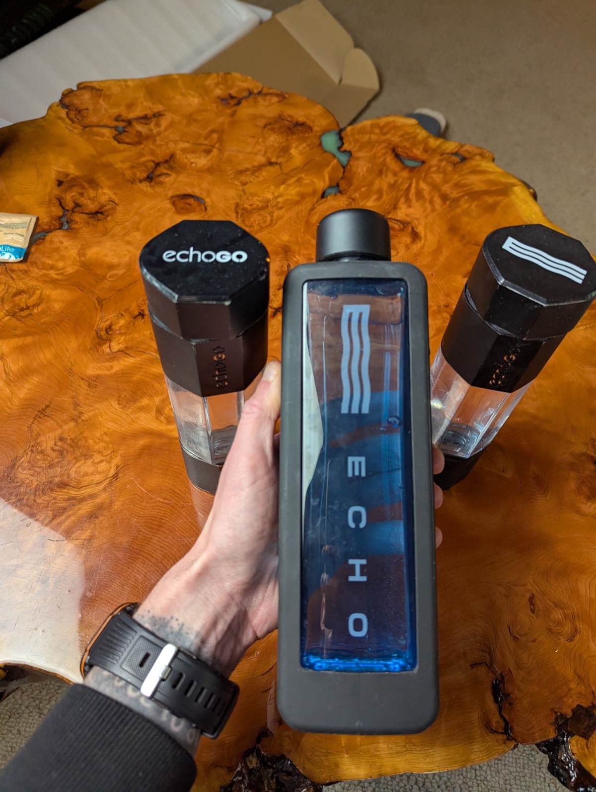 the echo hydrogen water bottles 