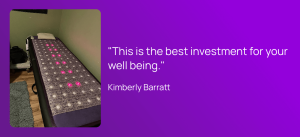 trying the sparklemats infrared mat to help reduce pain and soothing achy muscles